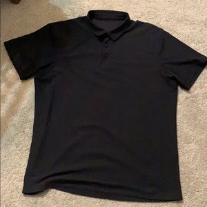 Men’s all black lululemon ss polo